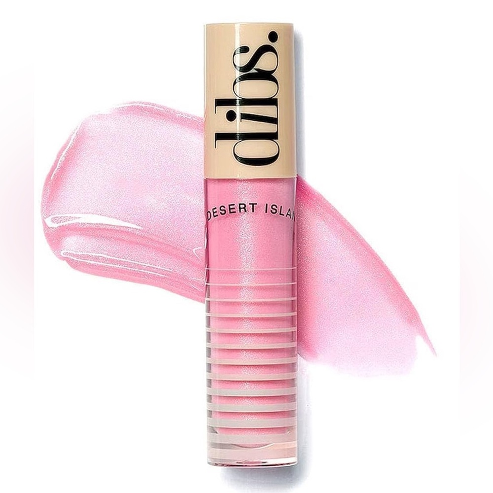 Dibs Italian Soda Go To Glossy Balm- vegan, pink milkshake shimmer, semi-sheer
